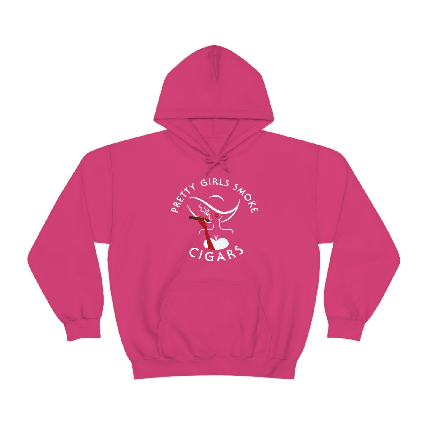 Pretty Girls Smoke Cigars Hooded Sweatshirt