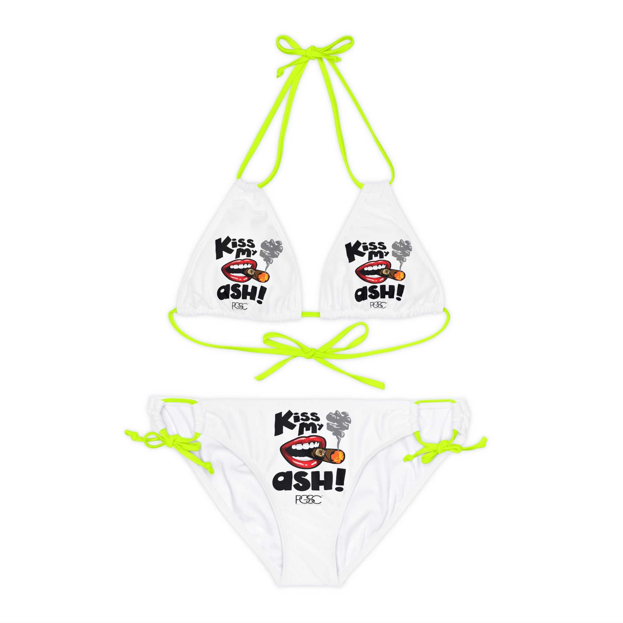 Kiss My Ash f Strappy Bikini Set